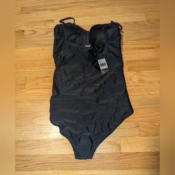 RELLECIGA Women's Tummy Control Swimwear Strapless One Piece Swimsuit X-LARGE - Picture 3 of 7